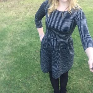 Pleated Fit and Flare Dress-Merona